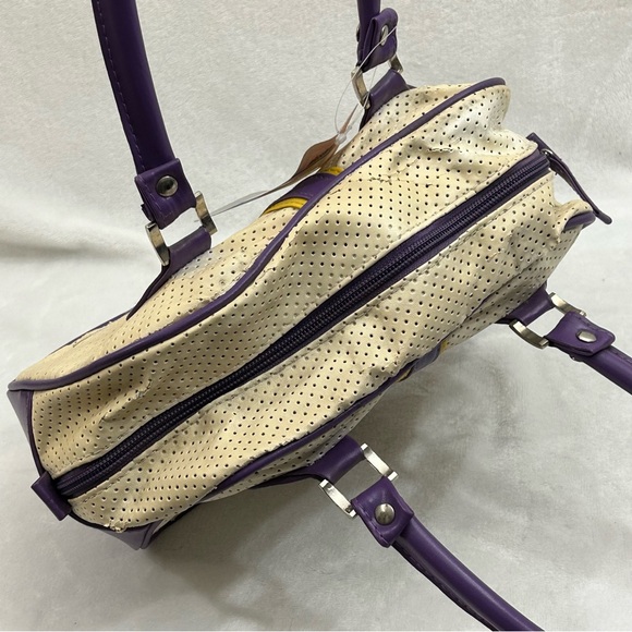 Los Angeles LA Lakers NBA Basketball Perfect Bowler Hand Bag Women’s Purse Read - Picture 8 of 12